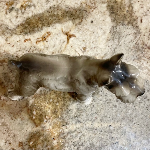 LEFTON Vintage Schnauzer Dog Puppy Porcelain Figure - Picture 5 of 8